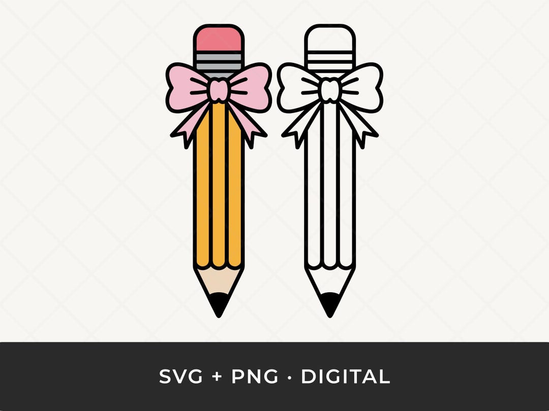 Pencil SVG: Teacher School Supply Layered Cut File for Cricut - Etsy