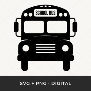 Bus scolaire SVG : Clipart vectoriel, fichier de coupe Transport enfants pour Cricut & Silhouette