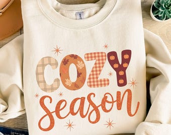 Cozy Season Fall Doodles PNG: T-Shirt Design (Instant Download)