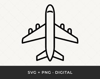 Airplane SVG: Aircraft Silhouette Cut Files for Cricut and Silhouette