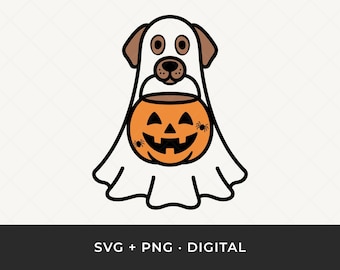 Dog Ghost SVG: Halloween Clipart Cut File for Cricut