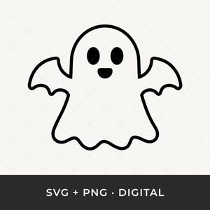 Archivo SVG de murciélago fantasma: archivo de corte de imágenes prediseñadas de Halloween
