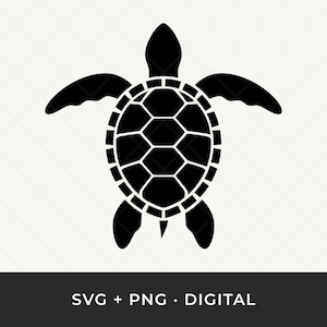 Sea Turtle SVG: Ocean Animal Clipart, Marine Life Laser Cut File for Cricut
