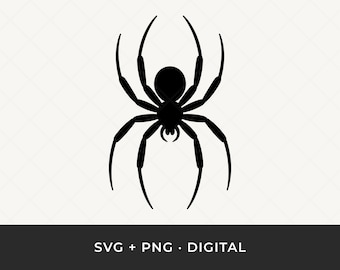 Spider SVG: Spooky Halloween Silhouette Cut File