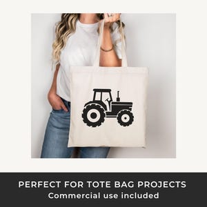 File SVG del trattore: sagoma di fattoria, disegno di taglio agricolo immagine 2