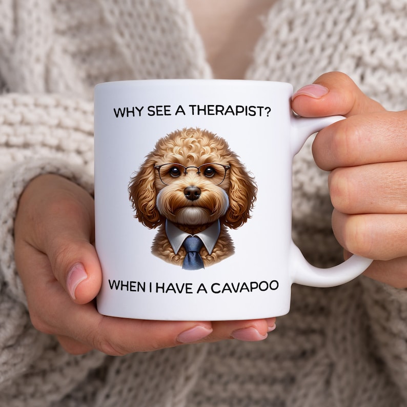 Cavapoo Dog Mug Wrap: Sublimation Design (digital Download) - Etsy