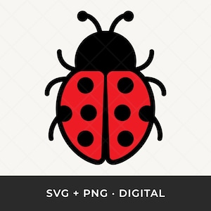 Ladybug SVG: Layered Beetle Cut File for Cricut and Silhouette