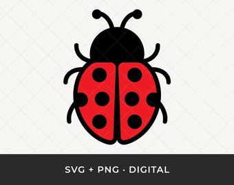 Ladybug SVG: Layered Beetle Cut File for Cricut and Silhouette
