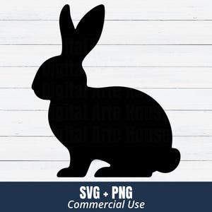 Easter Bunny Svg, Bunny Shape Svg, Rabbit Svg, Rabbit Silhouette, Simple Rabbit Svg, Cute Bunny Svg, Rabbit Cricut, Rabbit Cut File, Cricut