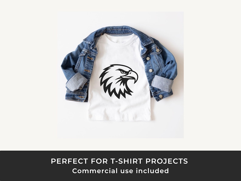 Bald Eagle Head SVG: Patriotic Outline Clipart, Laser Cut File image 4