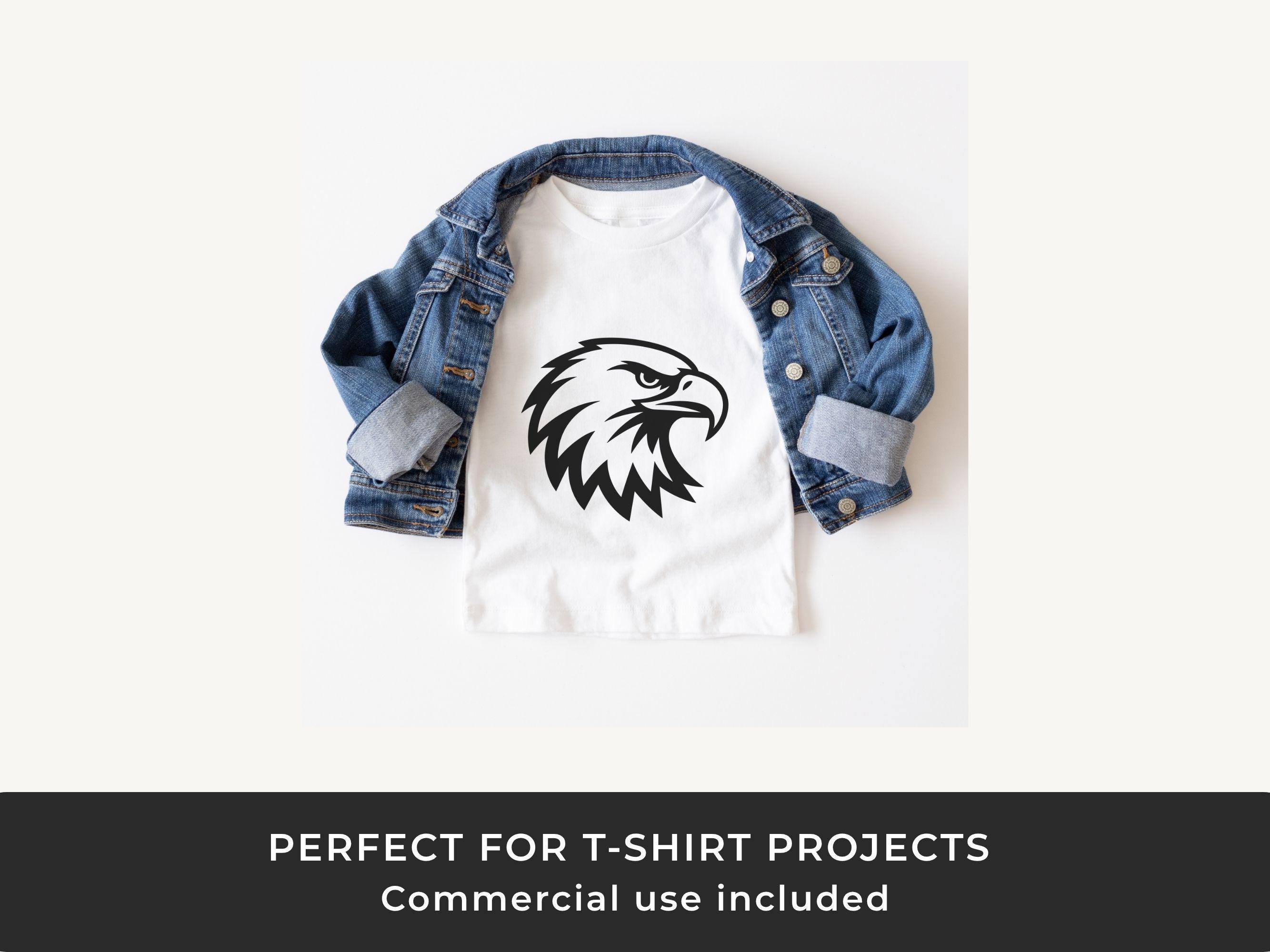Bald Eagle Head SVG: Patriotic Outline Clipart, Laser Cut File - Etsy