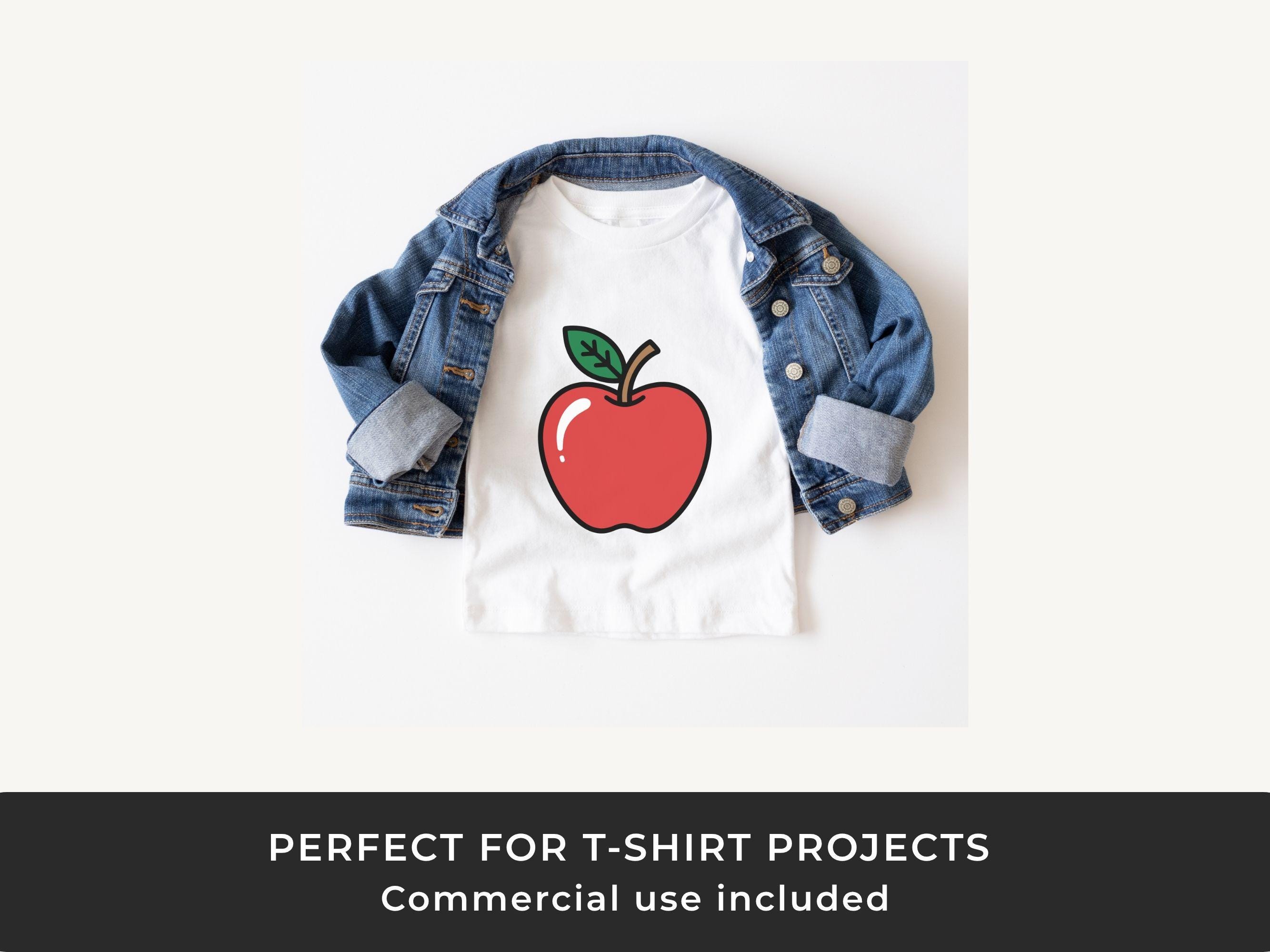 Apple SVG: Teacher School Cut File for Cricut and Silhouette - Etsy