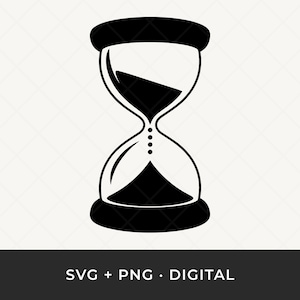 Clessidra SVG: file di taglio per orologio vintage per Cricut e Silhouette