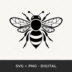 Bee SVG: Honeybee Clipart, Bumblebee Vector Cutting File for Cricut