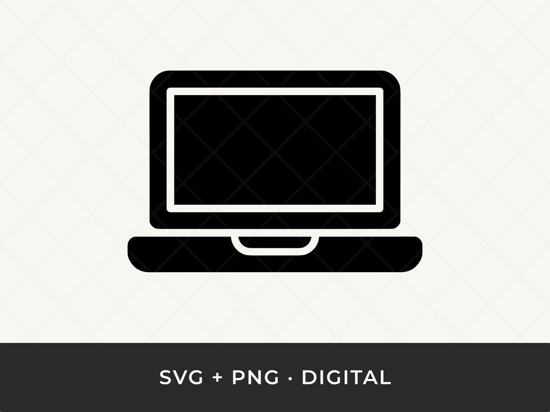 Laptop SVG: Computer Clipart Cut File for Cricut and Silhouette - Etsy