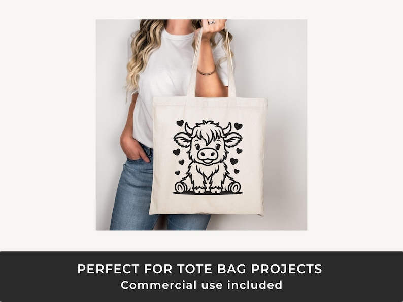 Highland Cow SVG: Doodle Line Art Cut File for Cricut and Silhouette image 2