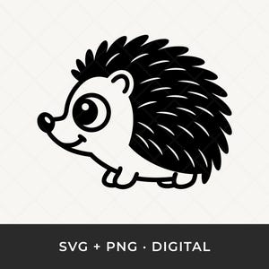Hedgehog SVG: Woodland Animal Cut File for Cricut and Silhouette