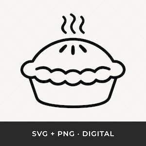 Pie SVG: Cherry Pumpkin Apple Cut Files for Cricut and Silhouette