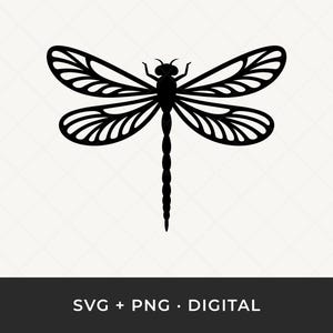 Dragonfly SVG: Insect Silhouette Cut File for Cricut and Silhouette