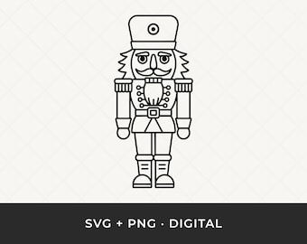 Schiaccianoci SVG: file di taglio del contorno del soldato classico per Cricut