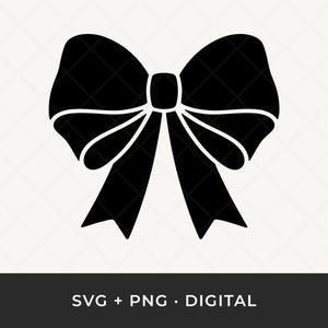 Archivo SVG de lazo: Clipart de decoración de regalo con cinta, archivo cortado con láser y Cricut
