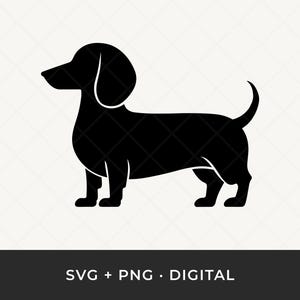 Dachshund Svg, Dachshund Graphics, Sausage Dog Clipart, Weiner Dog Png, Dachshund Silhouette, Dachshund Laser Cut, Dachshund Cricut, Hot Dog