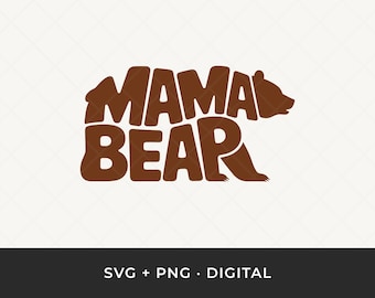 Mamá Osa SVG: Diseño de camiseta para el Día de la Madre, archivo de corte "Vida de Mamá" para Cricut