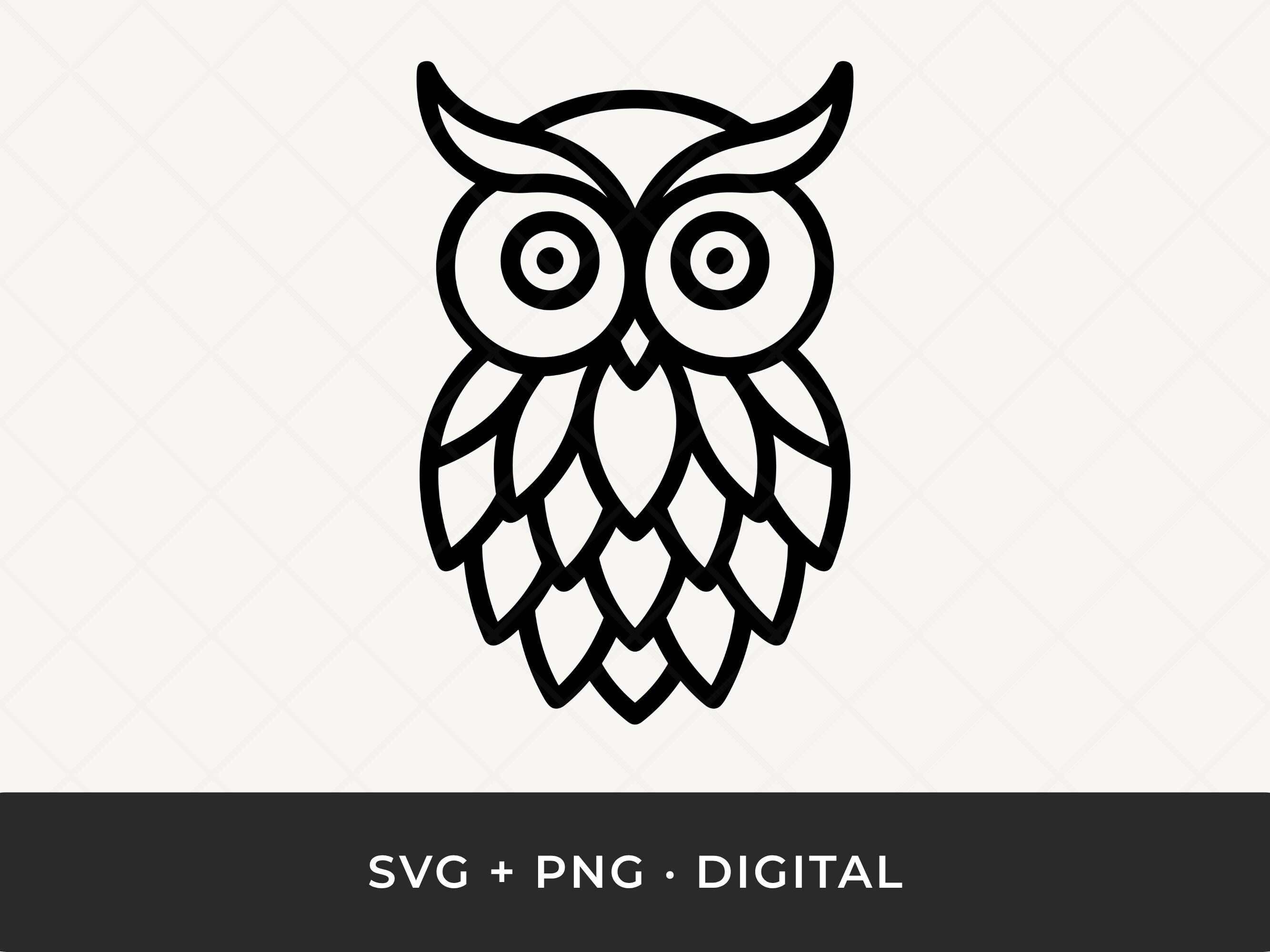 Owl SVG: Owl Outline Cut File for Cricut