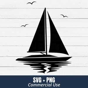 Sailing Boat Svg, Sailboat Svg, Sailboat Cut Files, Sailboat Clipart, Sailboat Laser Cut, Sailing Svg, Sailboat Ocean Svg, Sailboat Cricut