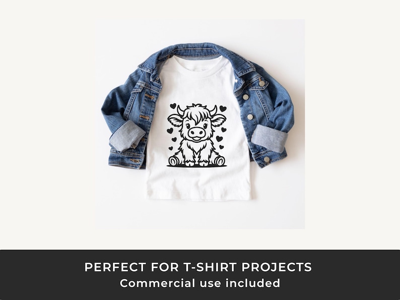 Highland Cow SVG: Doodle Line Art Cut File for Cricut and Silhouette image 4