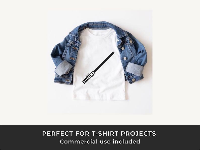 Lightsaber SVG: Arquivos de corte de clipart de ficção científica para Cricut e Silhouette imagem 4
