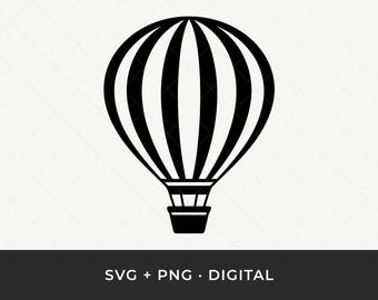 Hot Air Balloon SVG: Nursery Clipart, Playful Balloon Vector Cut File for Cricut