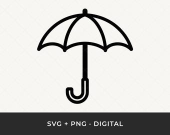Umbrella SVG: Spring Clipart Cut File for Cricut and Silhouette