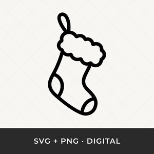 Weihnachtsstrumpf SVG PNG: Elfen Sock Clipart, Cricut Cut Datei