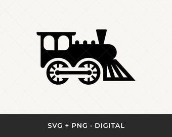 Train SVG: Locomotive Railway Silhouette Cut File for Cricut