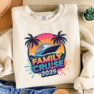Family Cruise 2025 PNG: Sublimation T-Shirt Design (Digital Download)