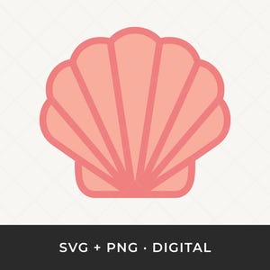 Seashell Svg, Scallop Svg, Seashell Cutout, Ocean Shell Cut File, Sea Shell Cricut, Seashell Cricut File, Seashell Vector, Seashell Clipart