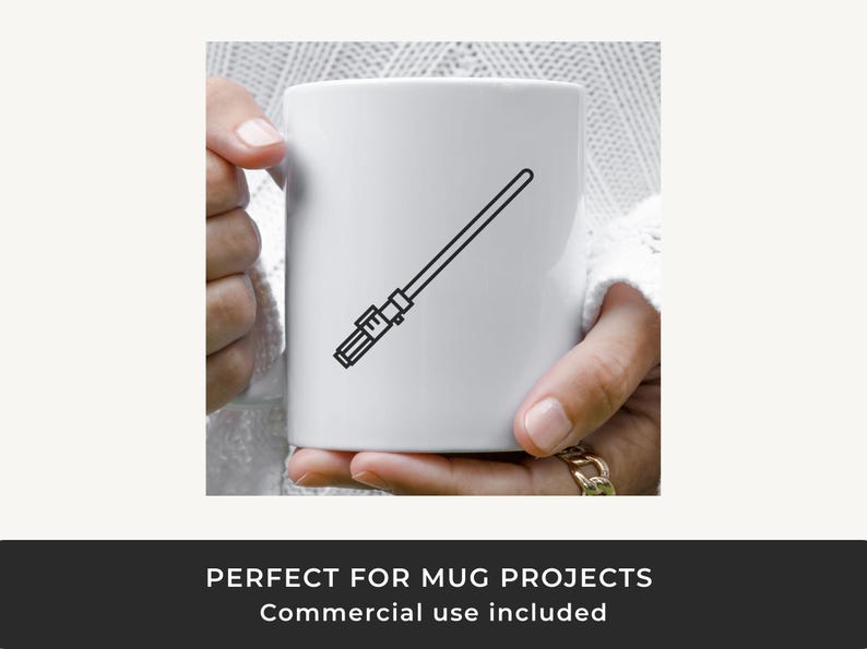 Lightsaber SVG: Arquivos de corte de clipart de ficção científica para Cricut e Silhouette imagem 3