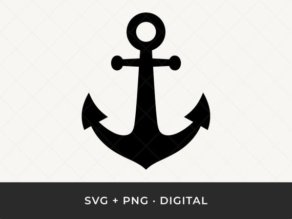 Nautical Anchor SVG: Maritime Clipart, Boat Logo Cut File for Cricut & Silhouette