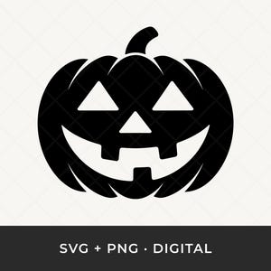 Halloween Pumpkin Face SVG: Jack O' Lantern Clipart