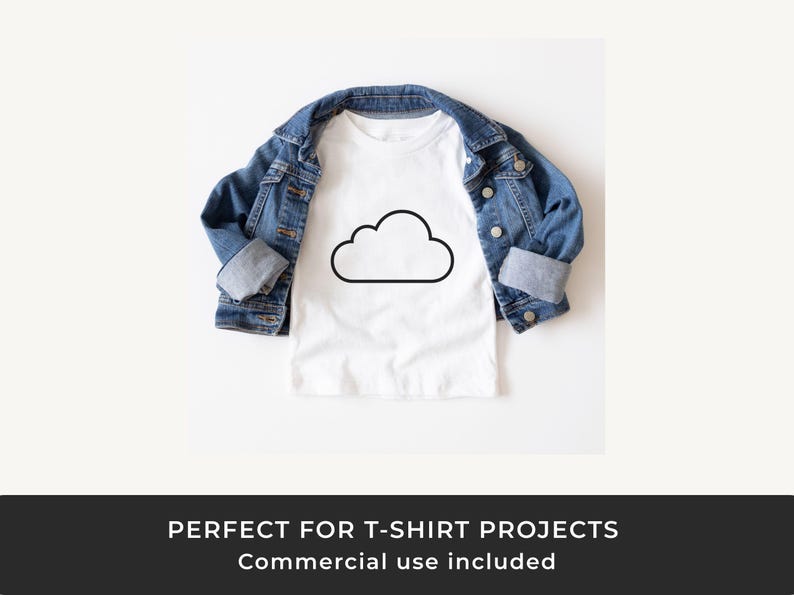 Cloud SVG: Outline Weather Cut File for Cricut and Silhouette - Etsy ...