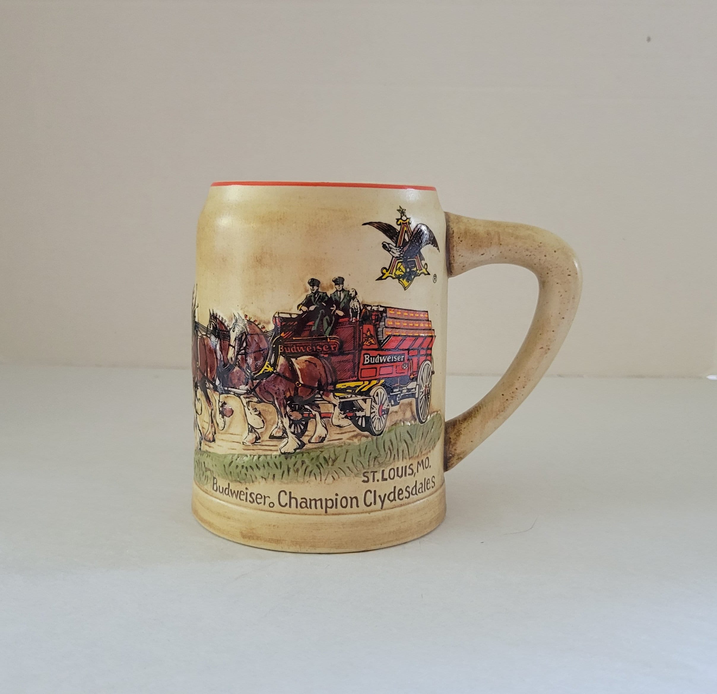 1980 Budweiser Holiday Stein, CS19, First in Series - Etsy