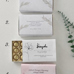Toffifee Schokolade Banderolen Bayram & Eid | Kurban Geschenkverpackung personalisierbar | türkisch | Eid Mubarak | Bayram Hediyesi