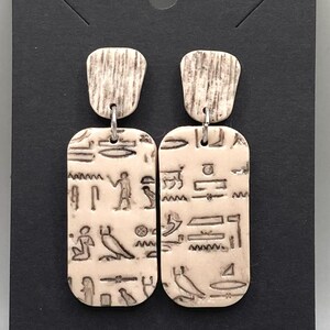 Egyptian Heiroglyph Earrings