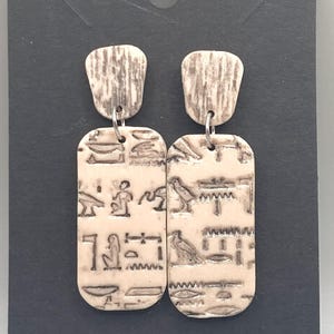 Egyptian Hieroglyph Earrings
