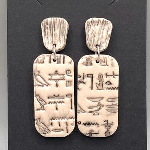 Egyptian Heiroglyph Earrings