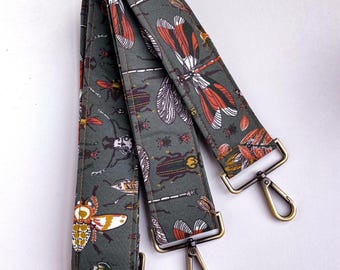 Correa para bolso / Correa cruzada ajustable y acolchada Correa para bolso con insectos / Correa para bolso de computadora portátil