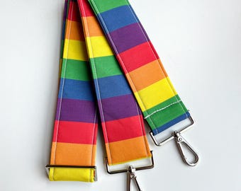Pride Crossbody bag strap Laptop Bag Strap | LGBTQ+ Purse Strap |  Padded Adjustable Comfortable Cross-body Strap | Pride gift