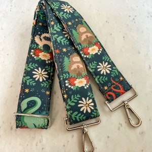 Laptop Purse strap | Cryptids bag strap | Padded Adjustable Comfortable Crossbody Purse Laptop Strap | Banjo Strap | guitar strap for purse
