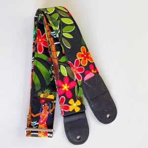 Padded Guitar Strap Vegan Guitar Strap with Guitar Pick Holder Hula Guitar  Straps Gift for musician